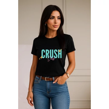 CRUSH STAFF BYME fekete póló
