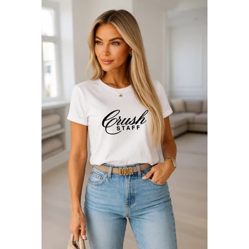 CRUSH STAFF fehér póló