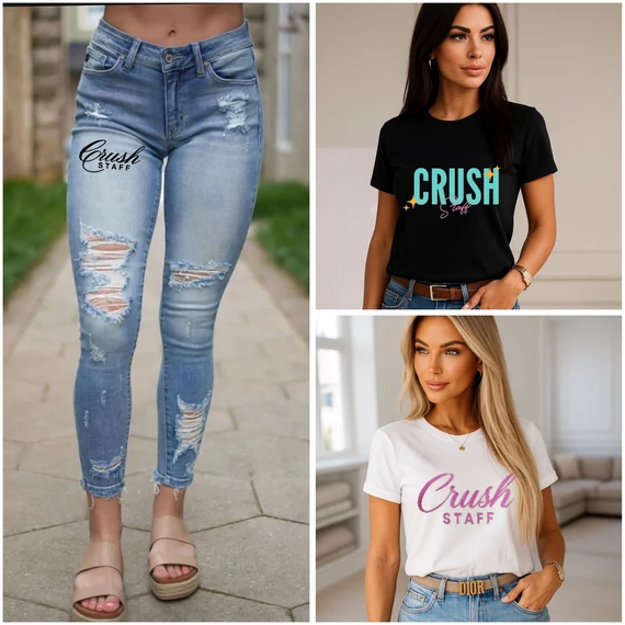 CRUSH STAFF NELLY farmernadrág pólóval