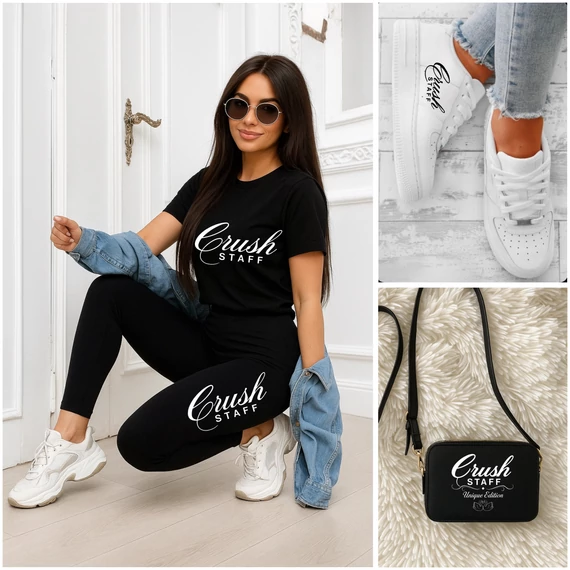 CRUSH STAFF MOLLY rövidujjú leggings szett táskával cipővel FÉLÁRON!