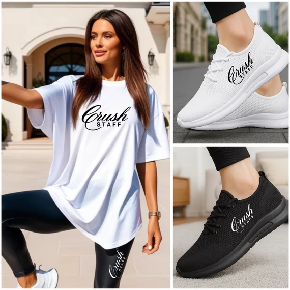 CRUSH STAFF AMARA fehér póló leggingsel választható cipővel