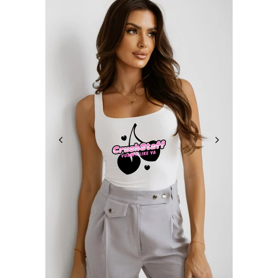 CRUSH STAFF DARKCHERRY fehér trikó